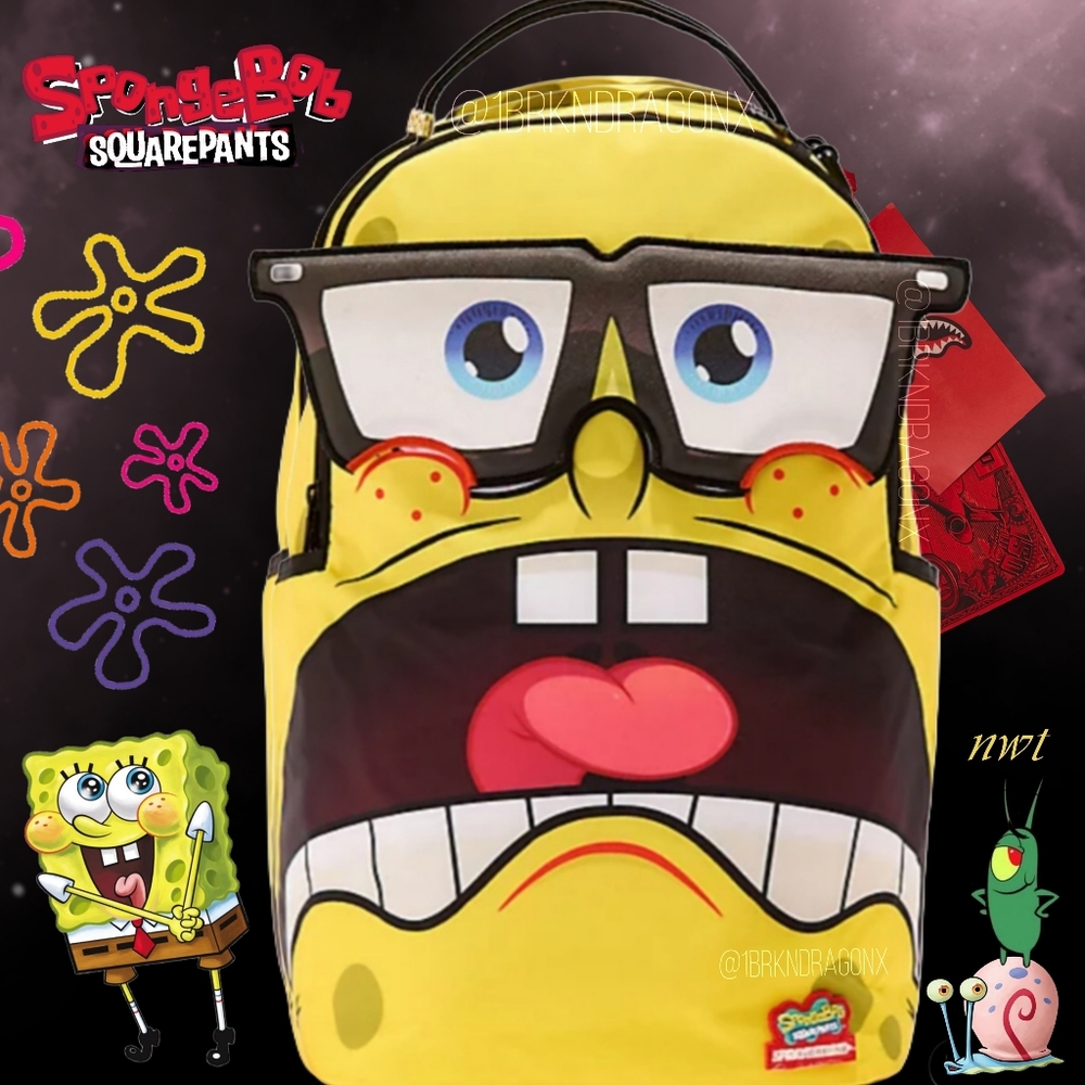 SpongeBob SquarePants VIP Sprayground Anniversary Limited Edition Backpack NWT